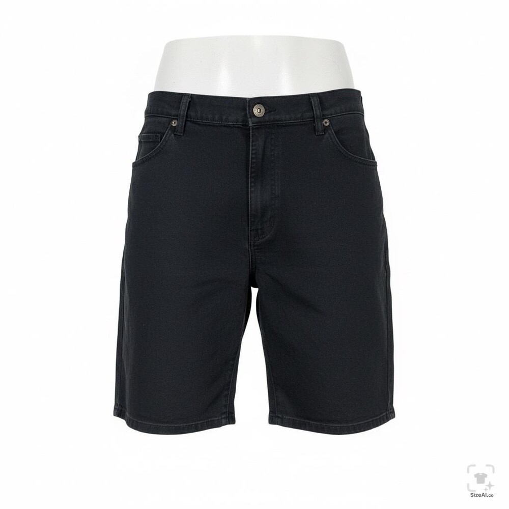 Dickies Shorts Mens 38 Black Cargo Denim Stretch Relaxed Fit 12 Inseam Pockets